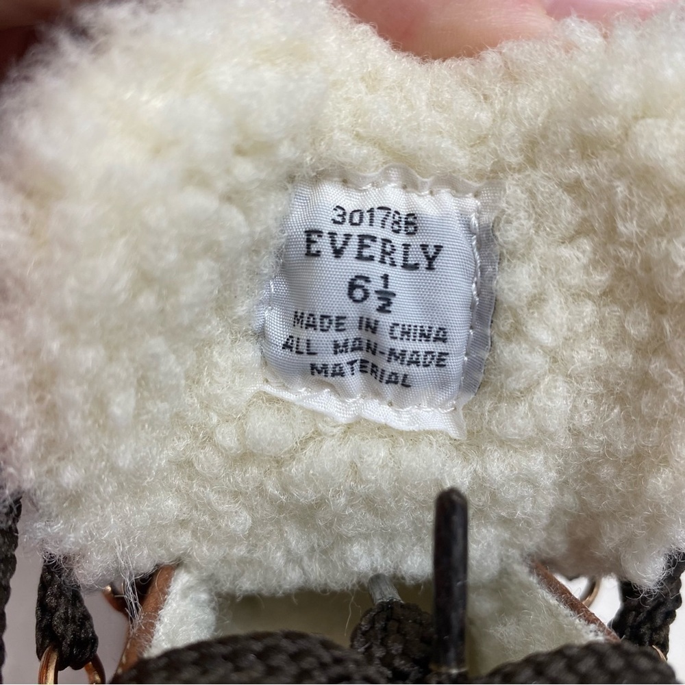 Brown Sherpa-Lined Hiker Boots | Björndal Everly 6.5 - Picture 14 of 15